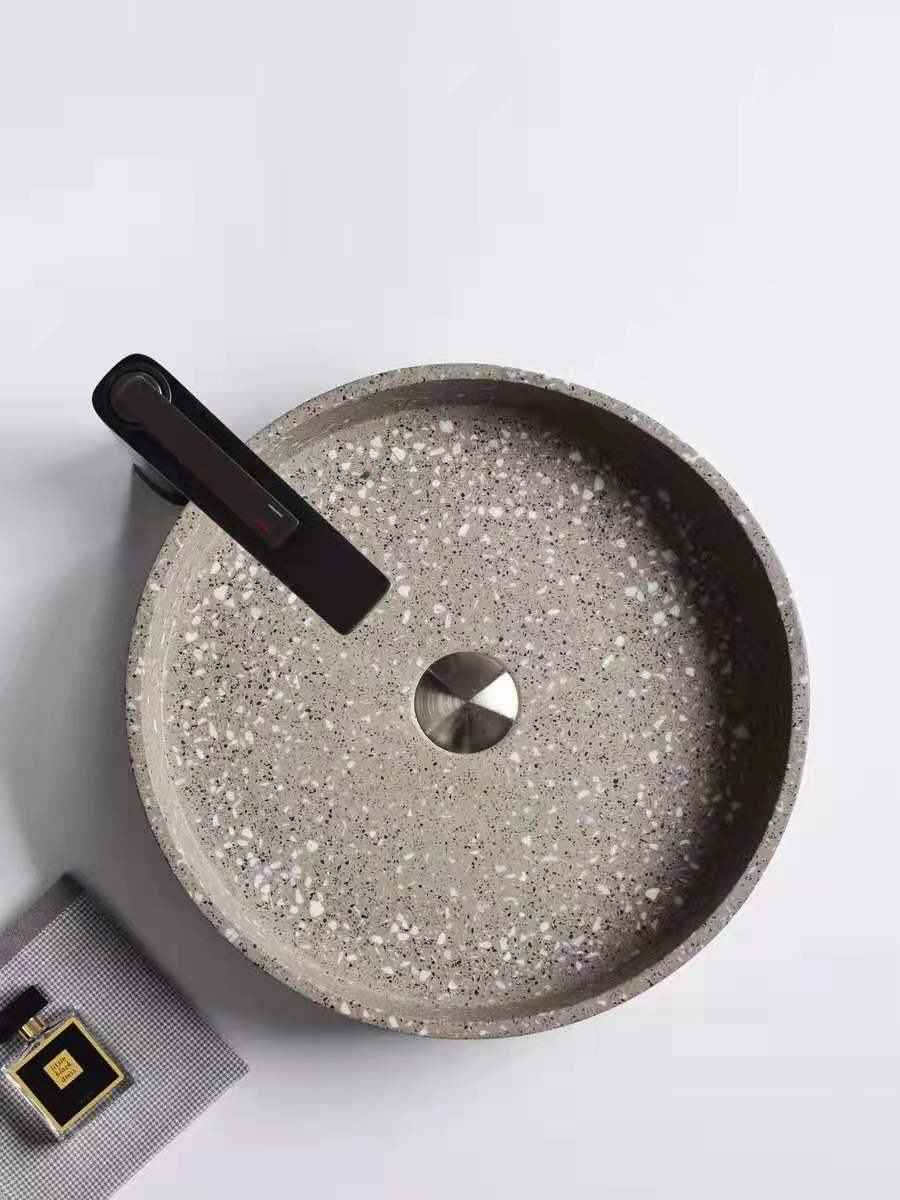清水混凝土台盆实拍