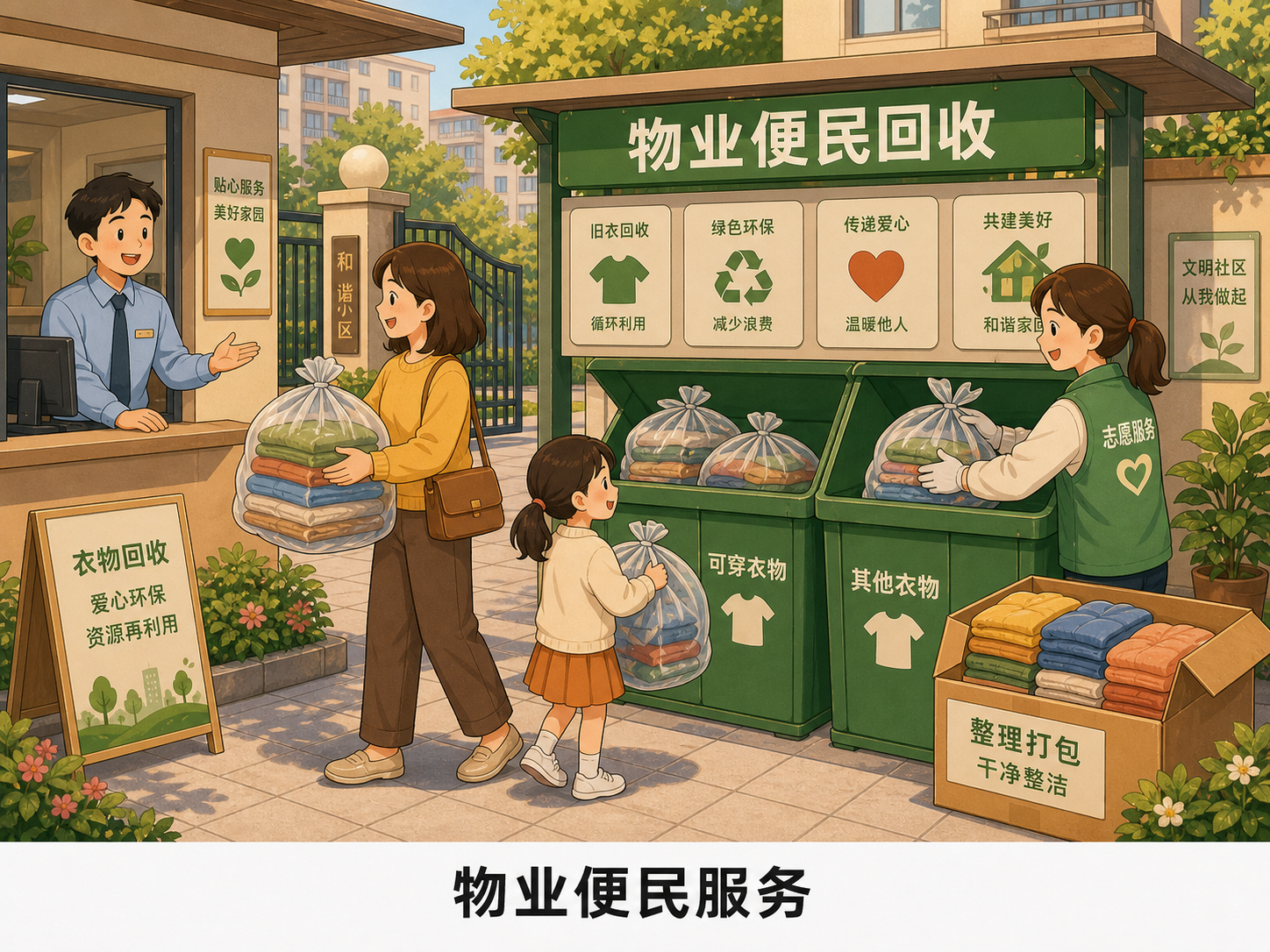 绿蜜蜂旧衣回收服务图片