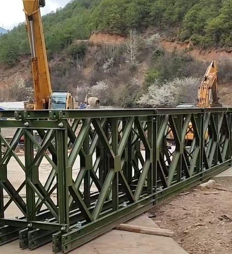 河北秋实贝雷桥现场安装图