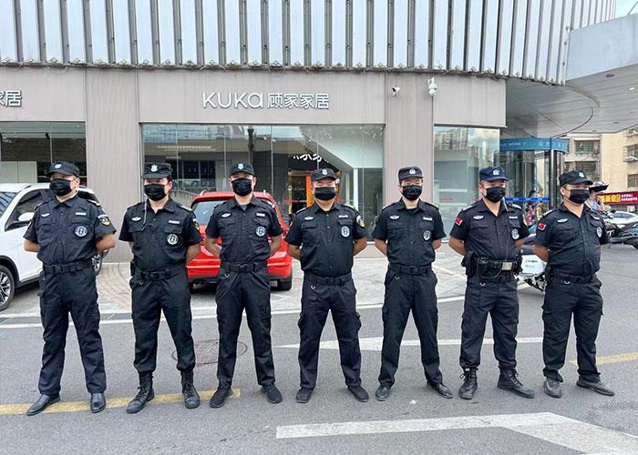 湖南天鹰保安执勤现场