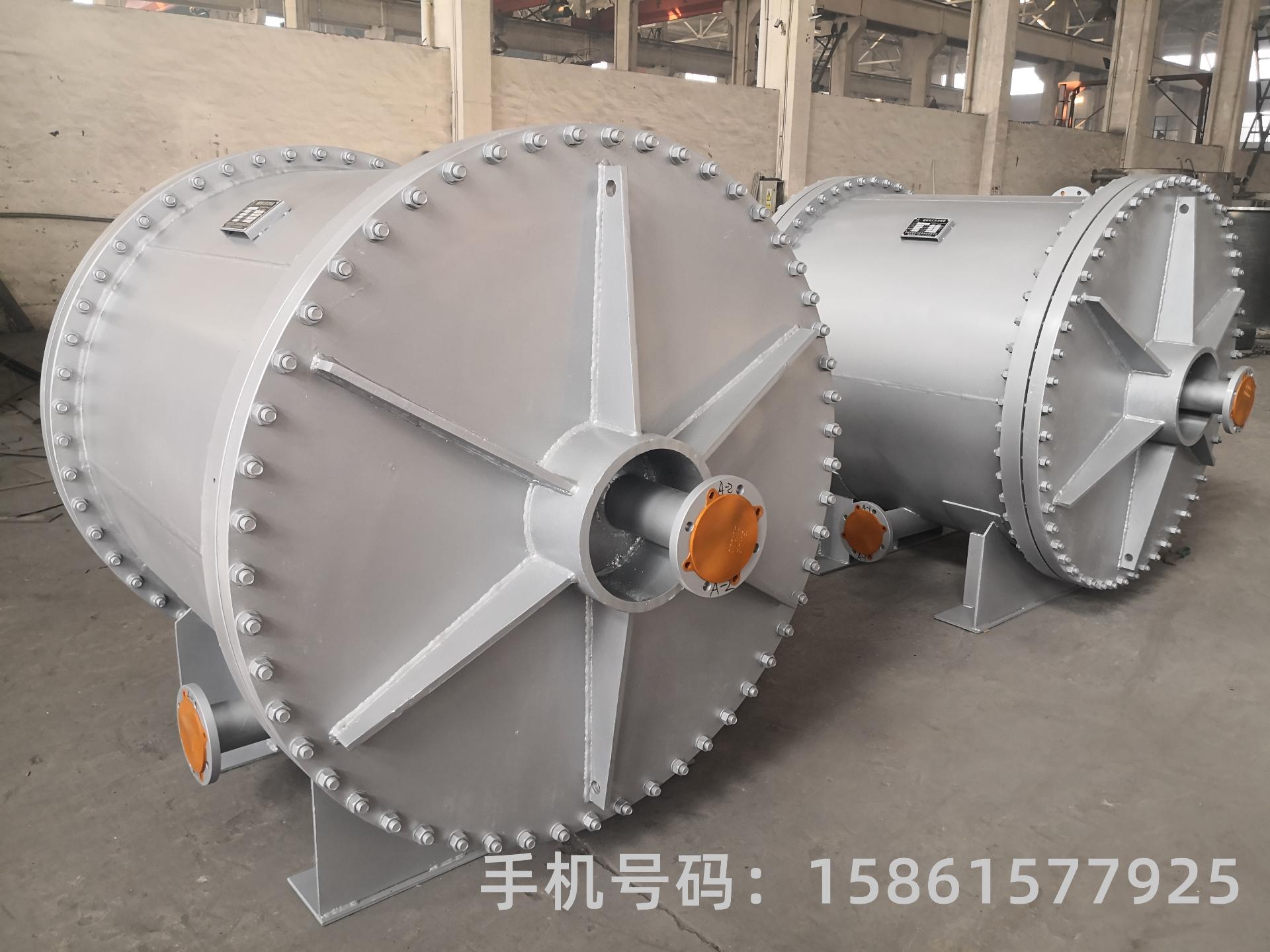 立式螺旋板换热器安装现场