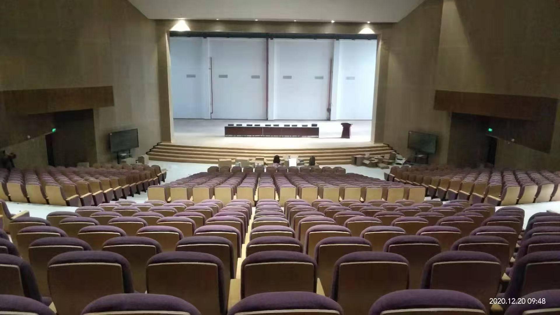 广东富美家具报告厅椅实拍