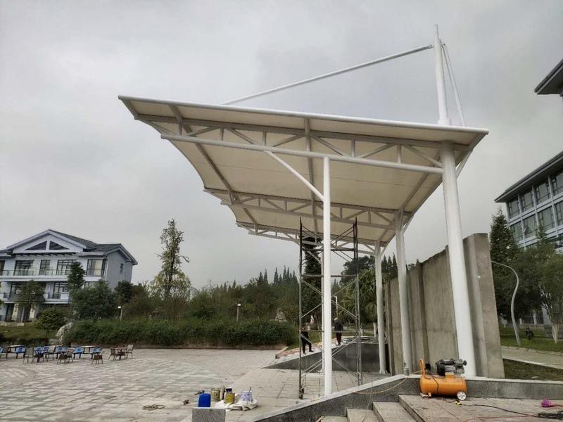 广州铸建膜结构工程有限公司工程现场