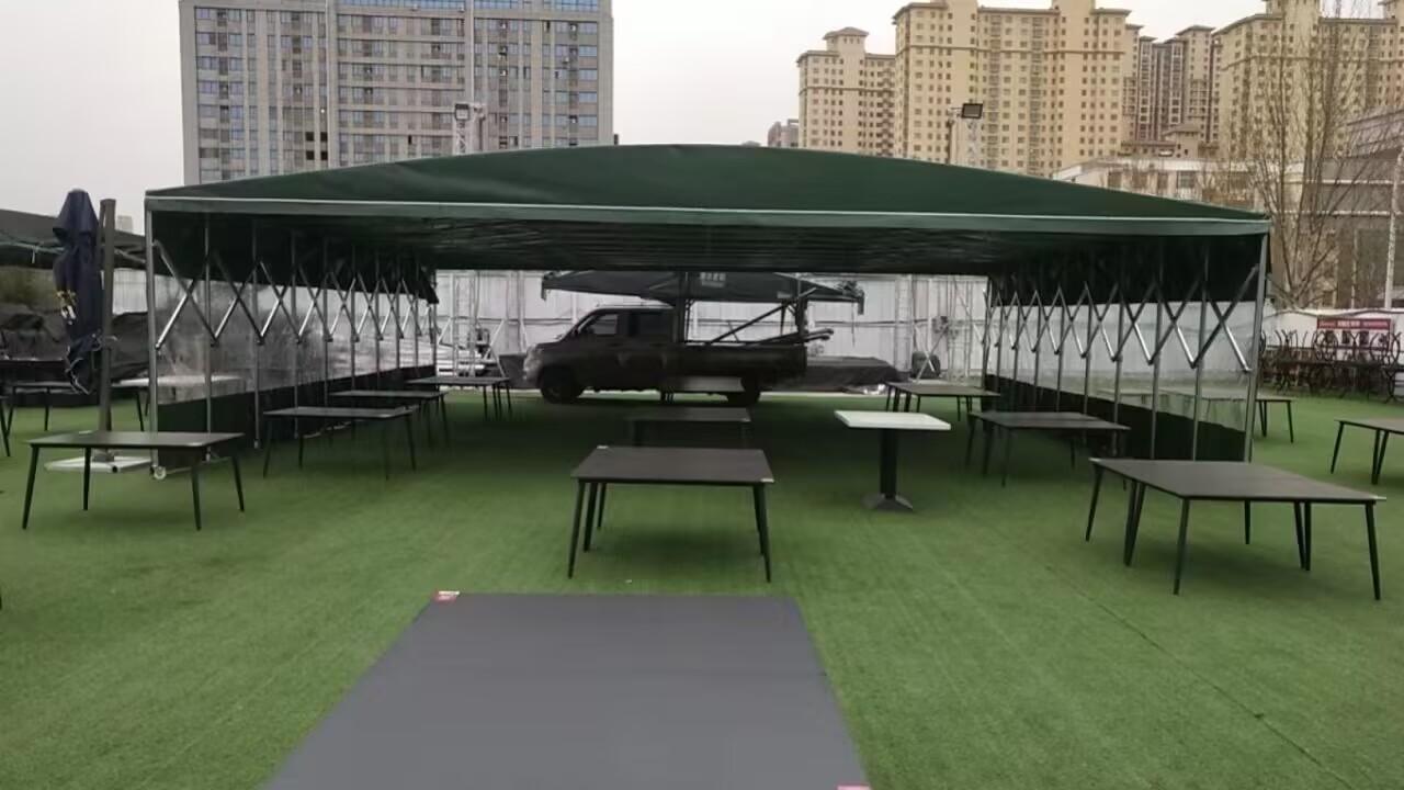 河南鑫达遮阳设备有限公司户外推拉棚案例