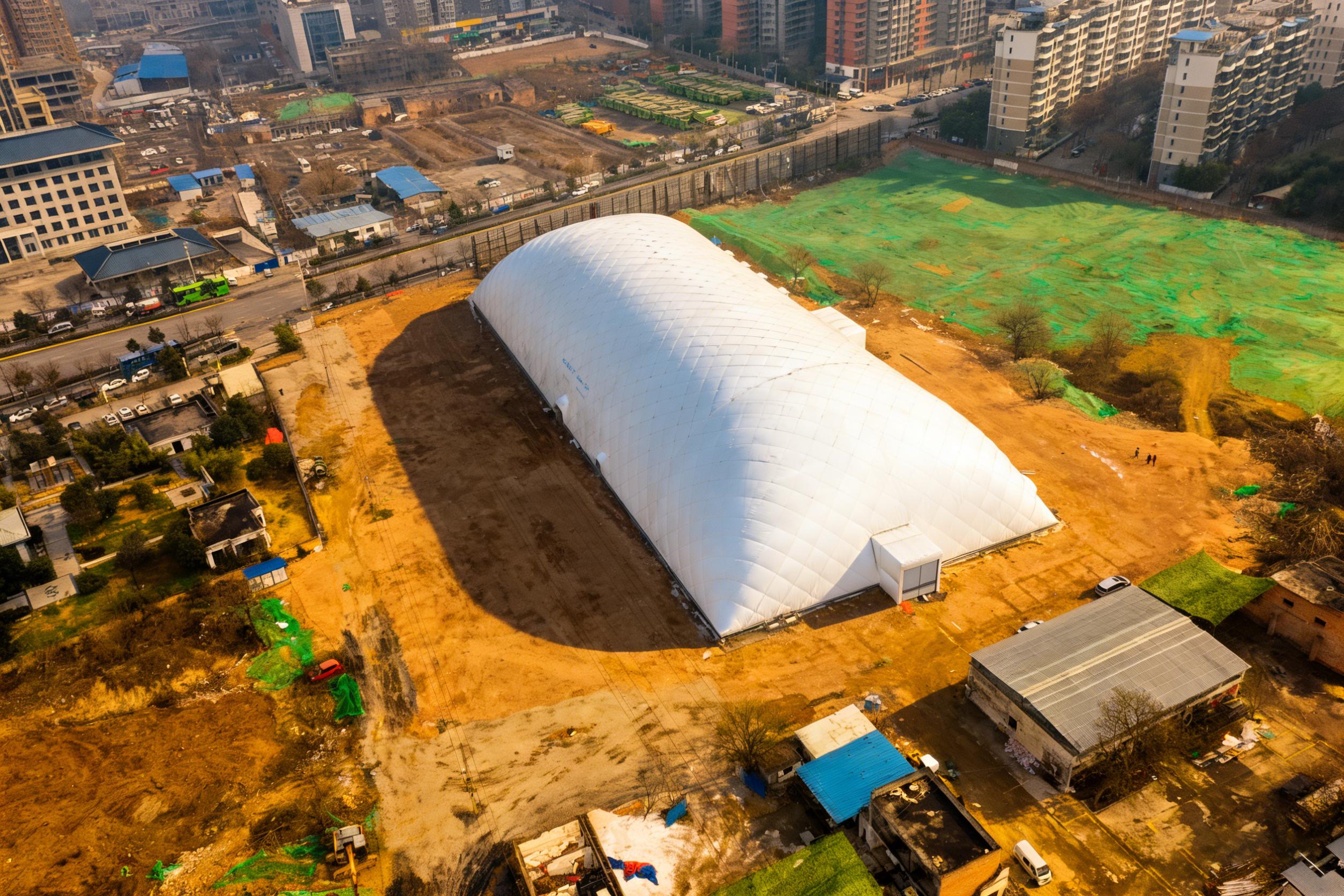 河南科琦智能科技气膜建筑内部