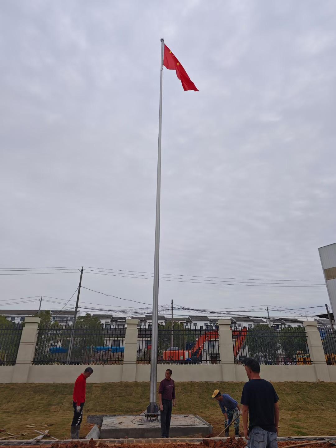 重庆恒尚金属旗杆生产现场