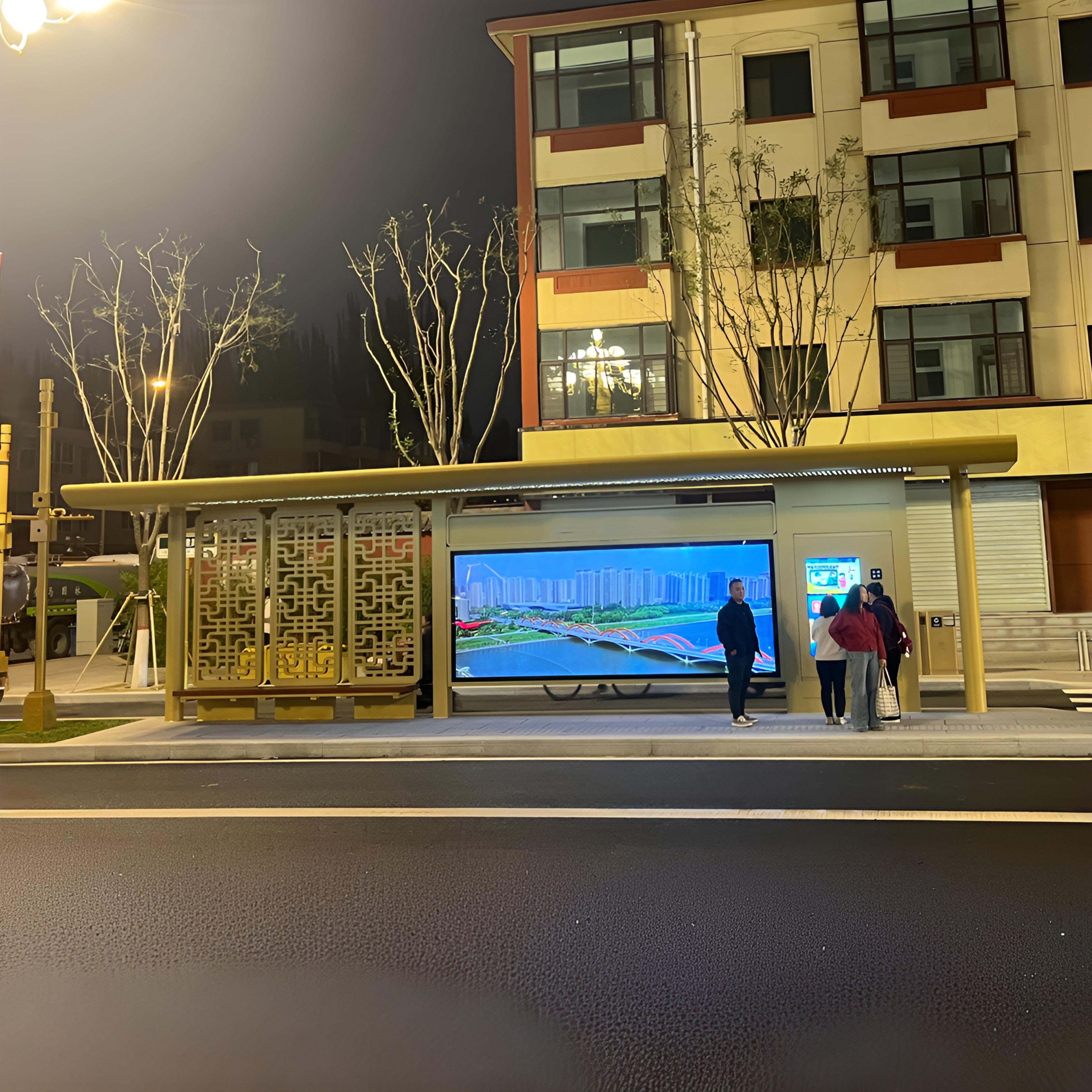 公交电子站牌实景应用