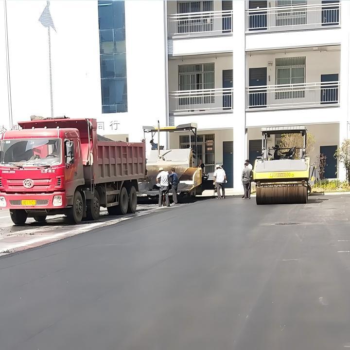 彩色路面施工效果