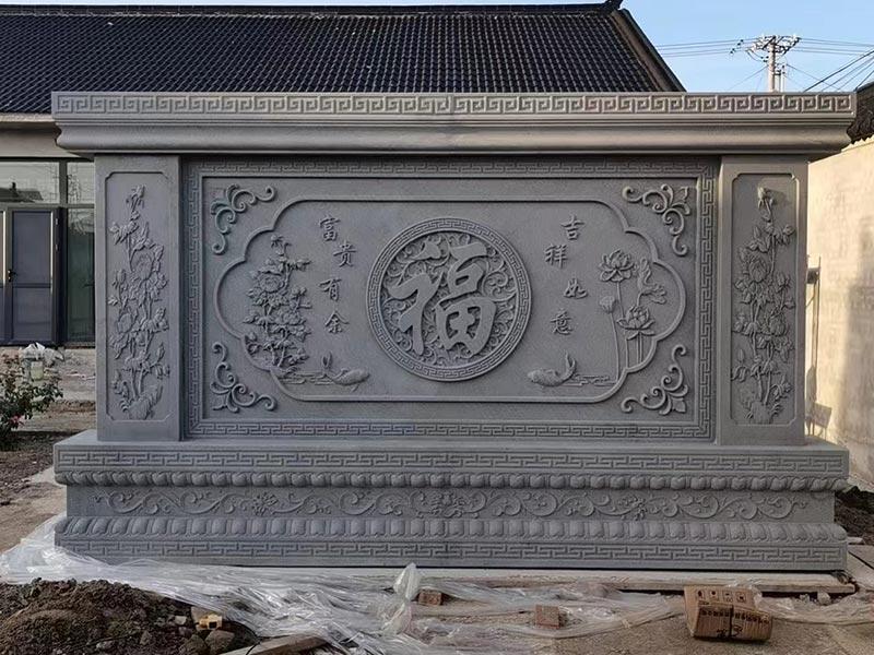 石雕壁画细节雕刻