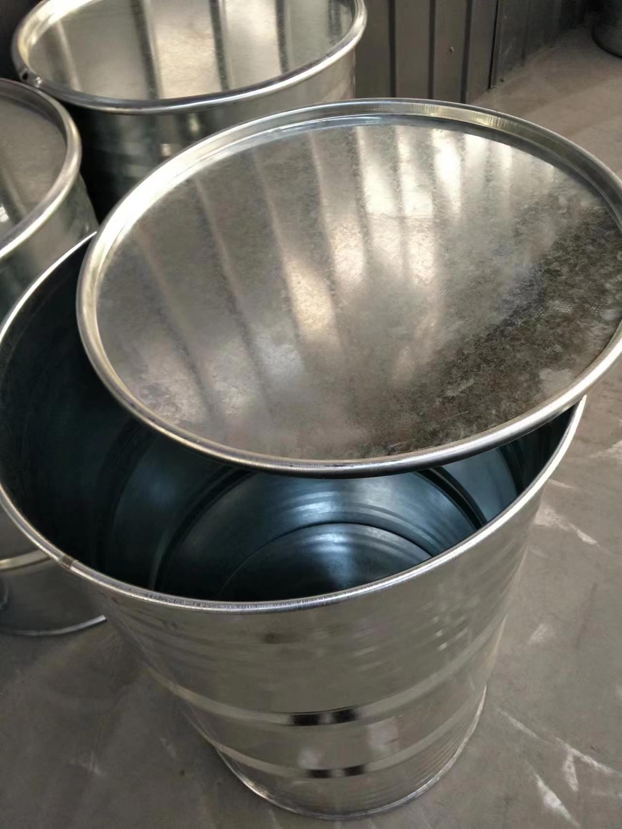 200L镀锌开口桶成品展示