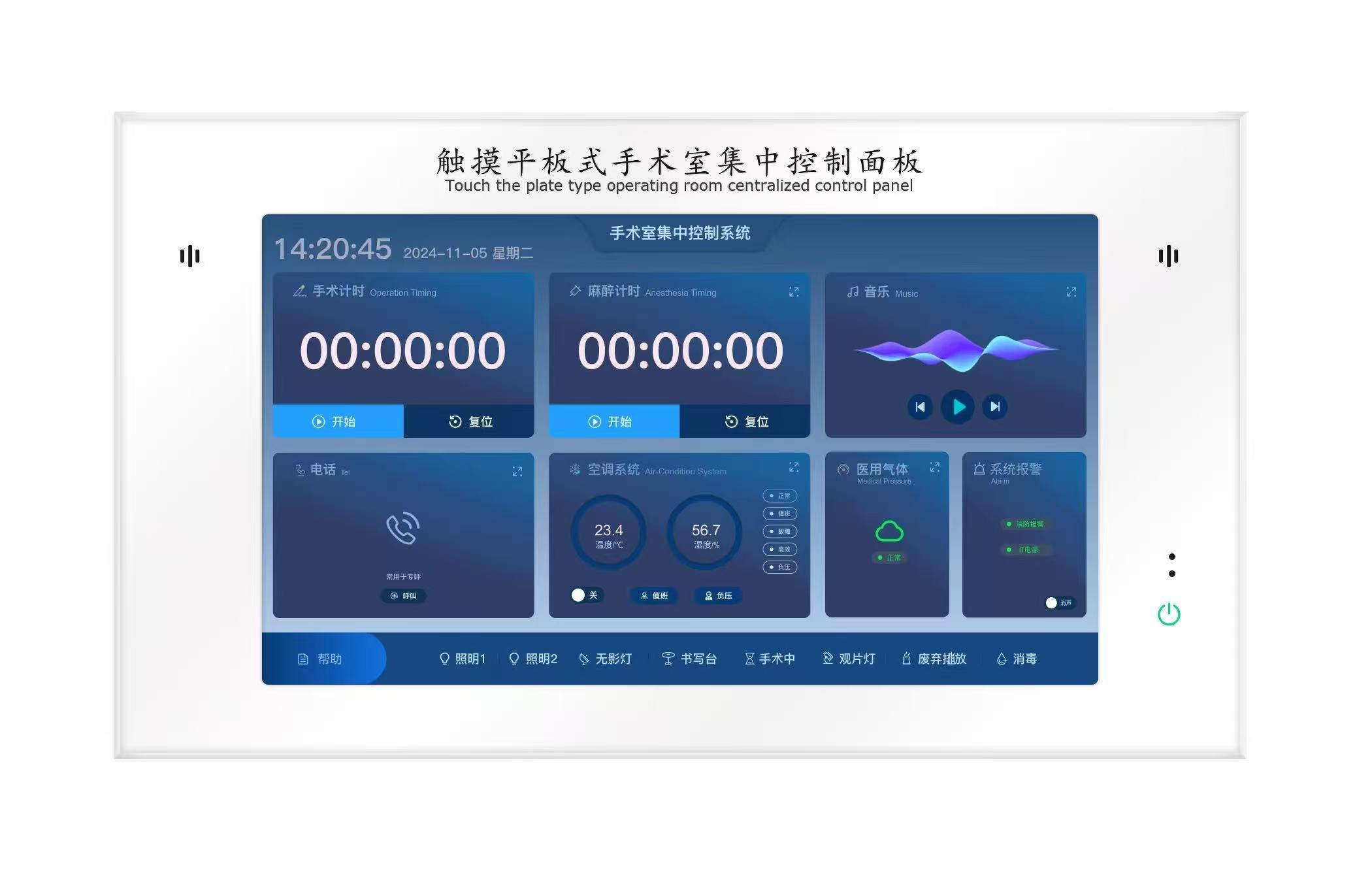 手术室集中控制面板应用场景