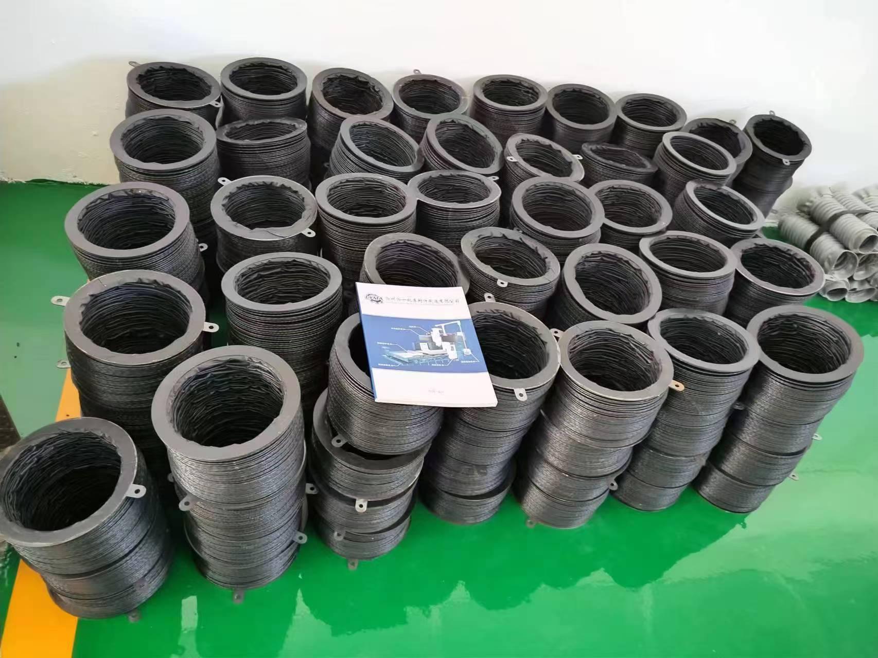 沧一机床附件油缸防尘罩生产现场