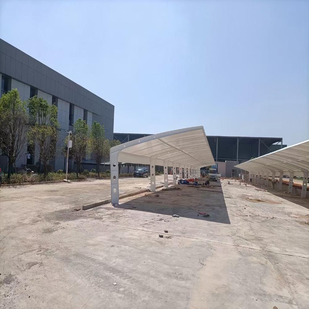 上海盎进膜结构车棚案例