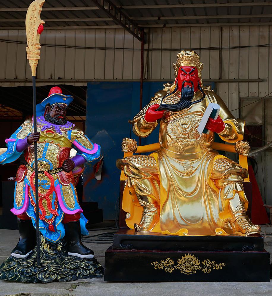 邓州市莲花佛像工艺厂厂区一角