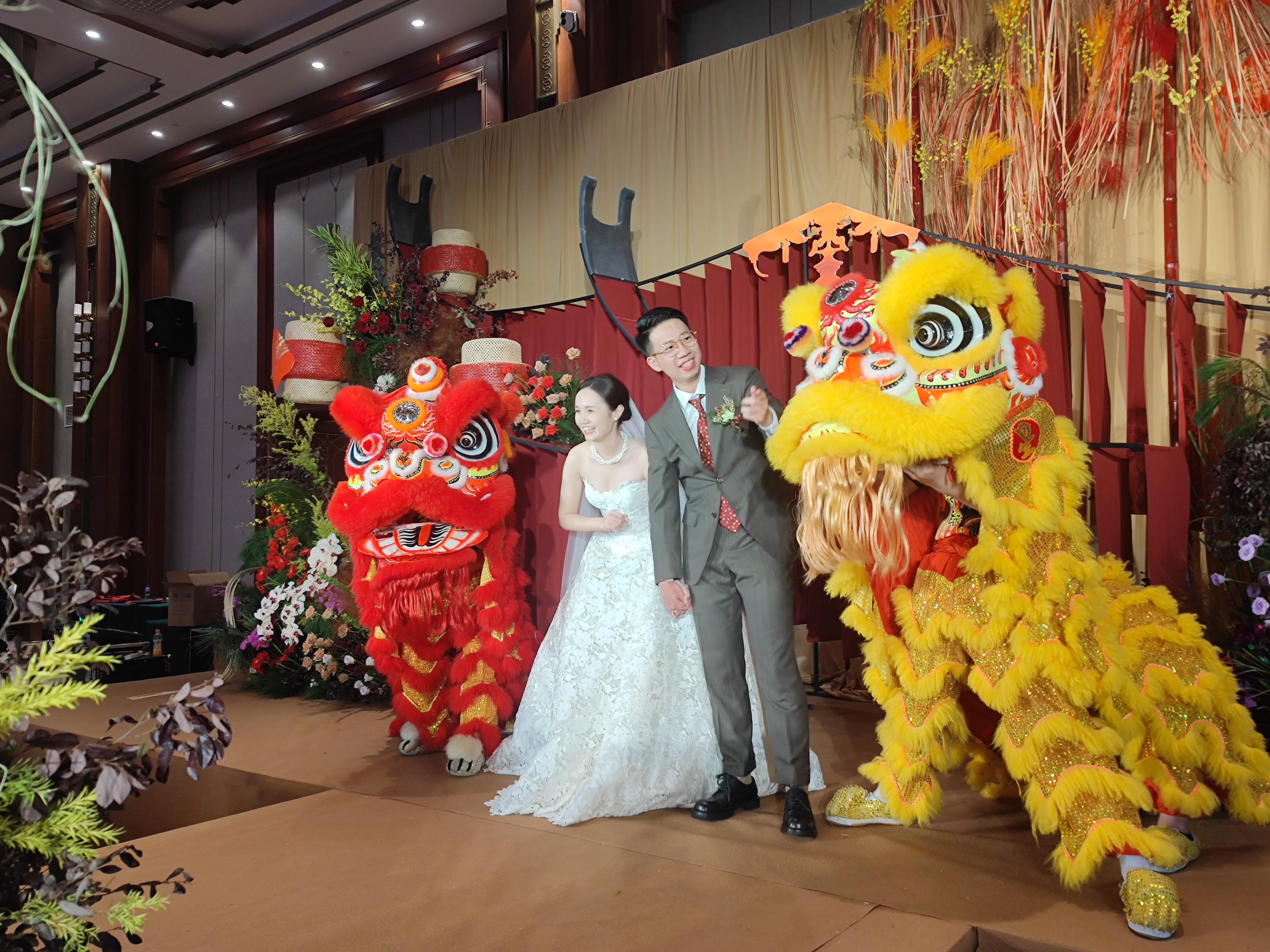 漳州市星艺文化传媒有限公司舞狮表演现场