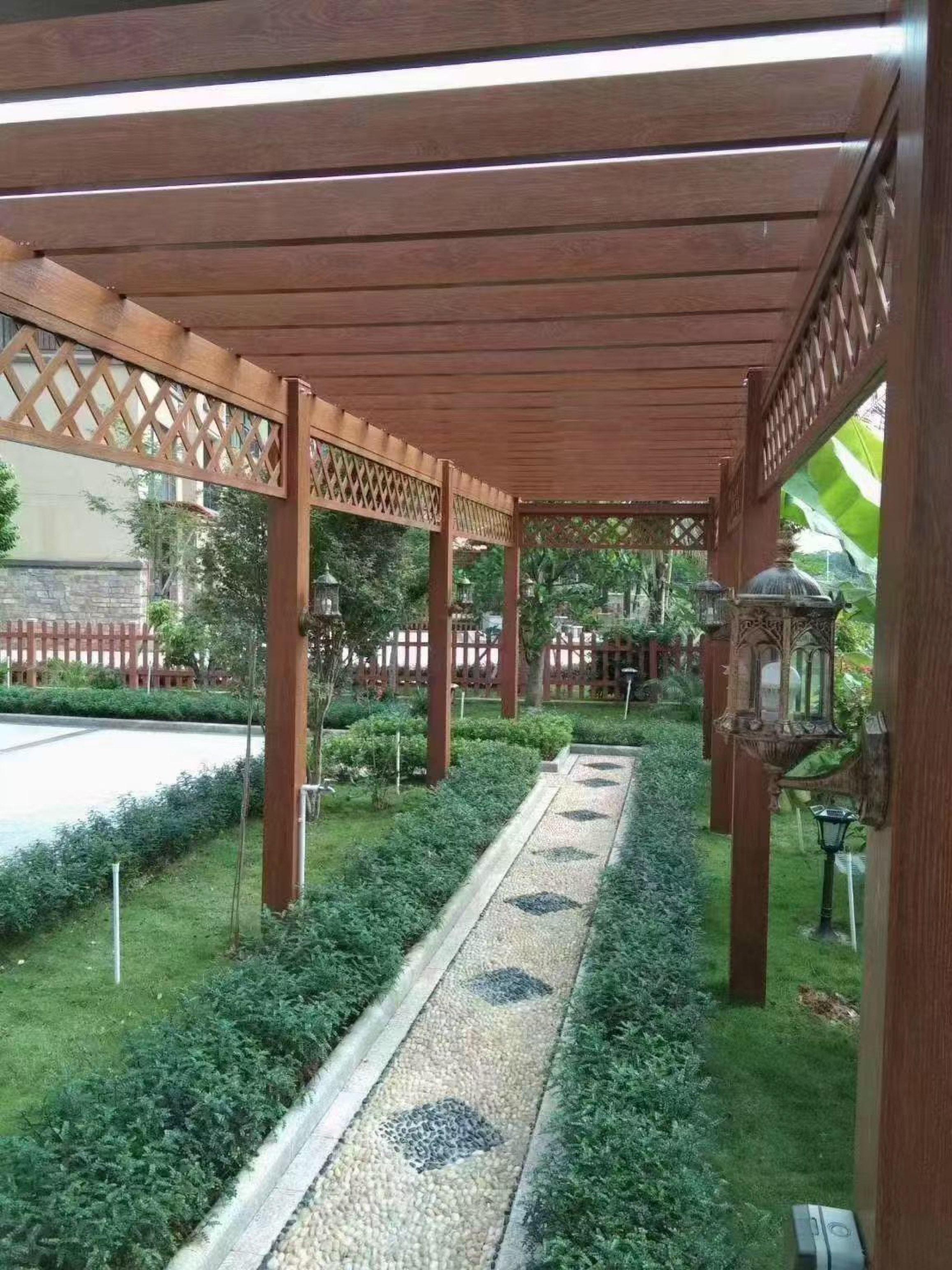 佛山天莱铝业葡萄架实景展示