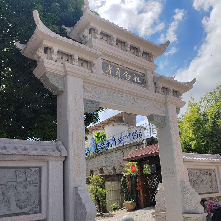福建泓时石业石雕牌坊产品示例