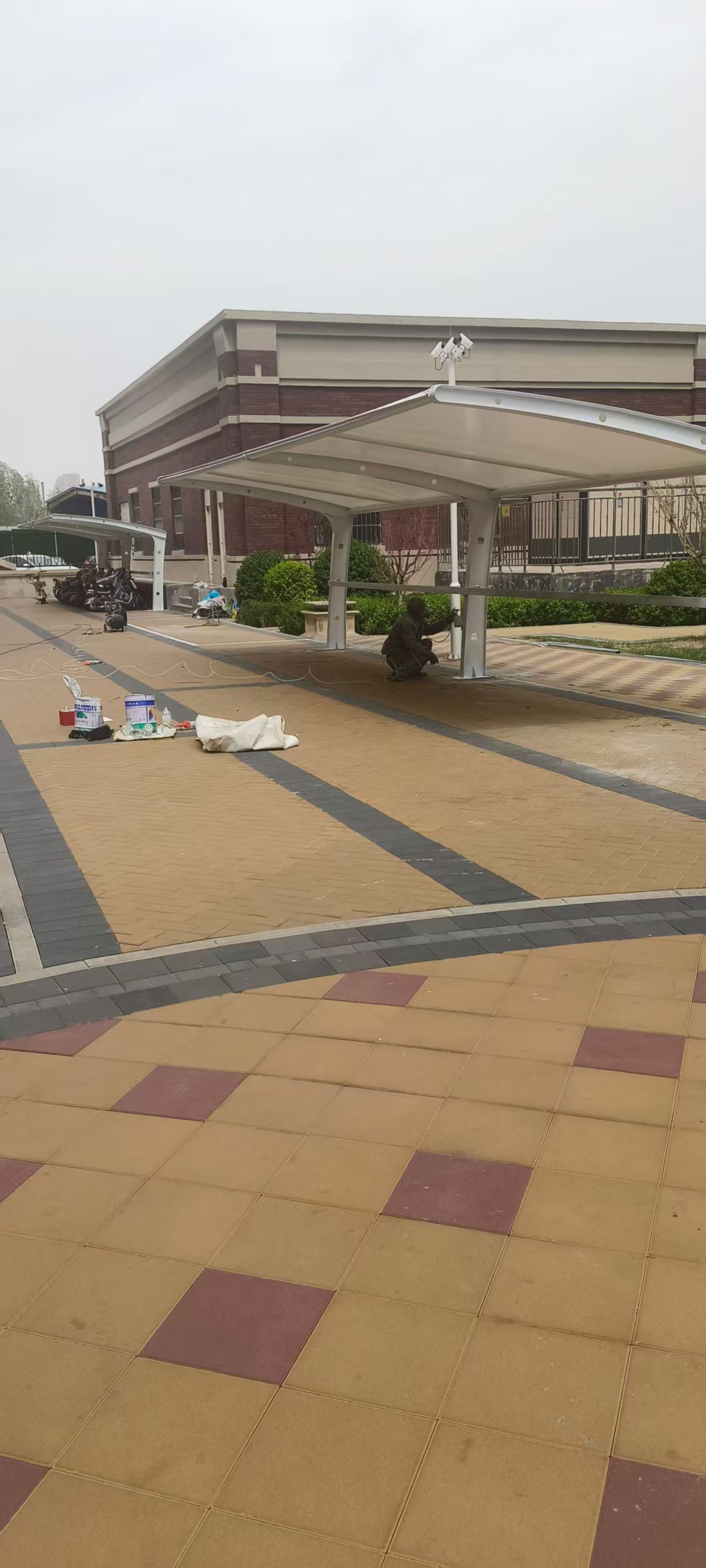 膜结构车棚案例图2