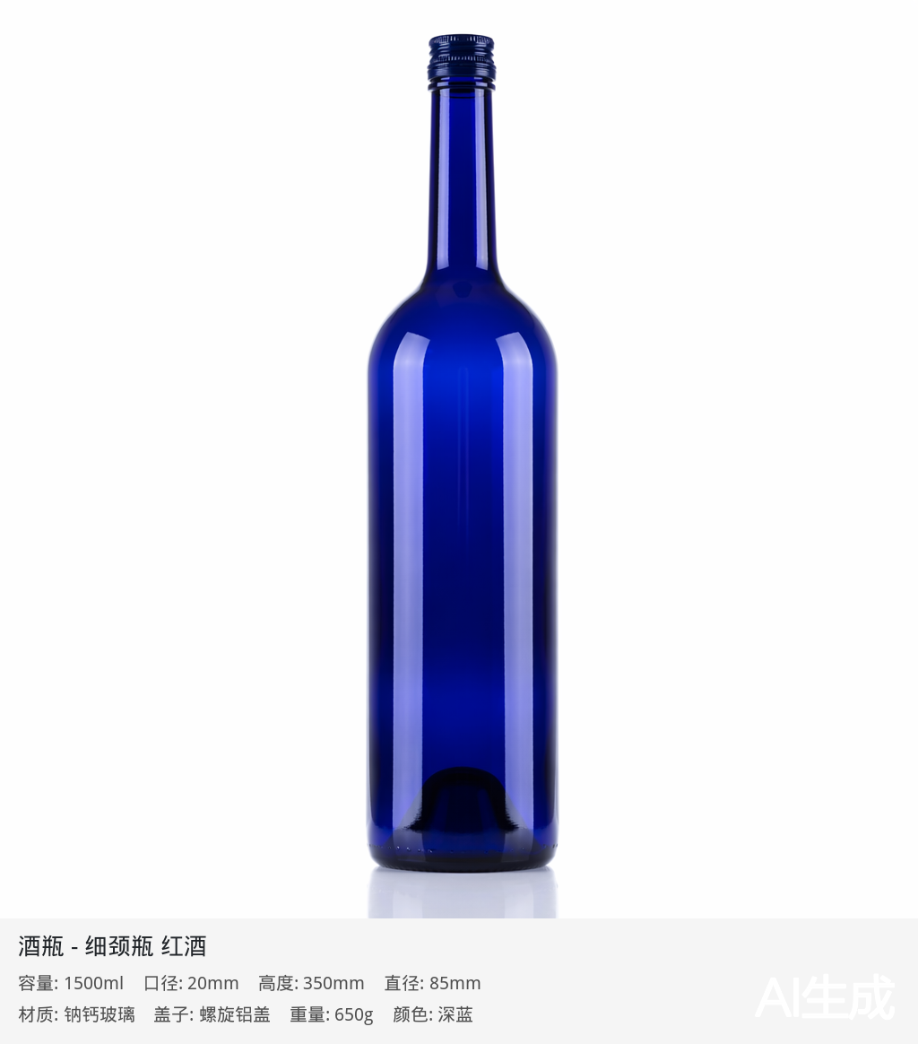 喷涂彩色酒瓶成品