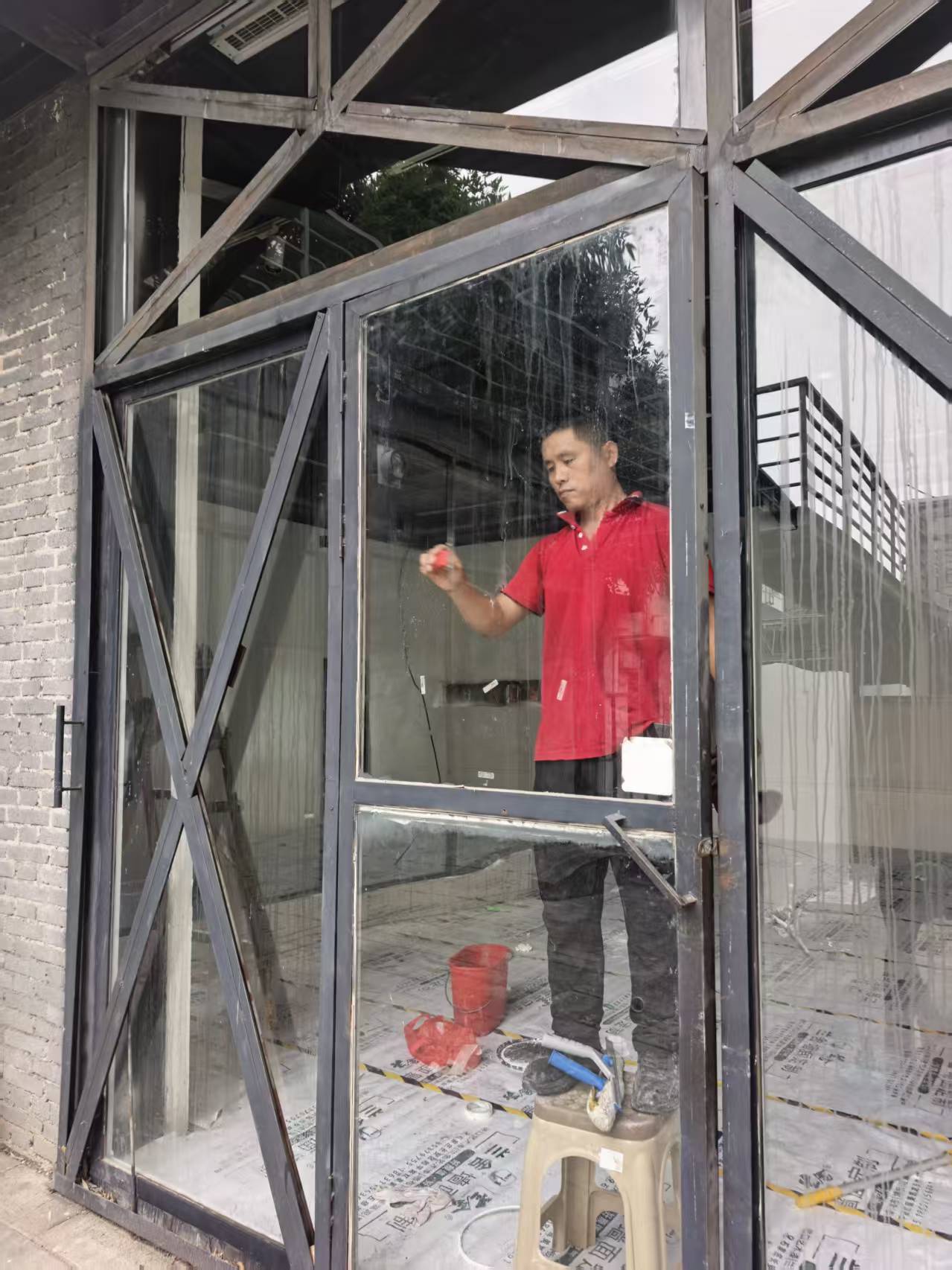 石家庄友帮家政开荒现场