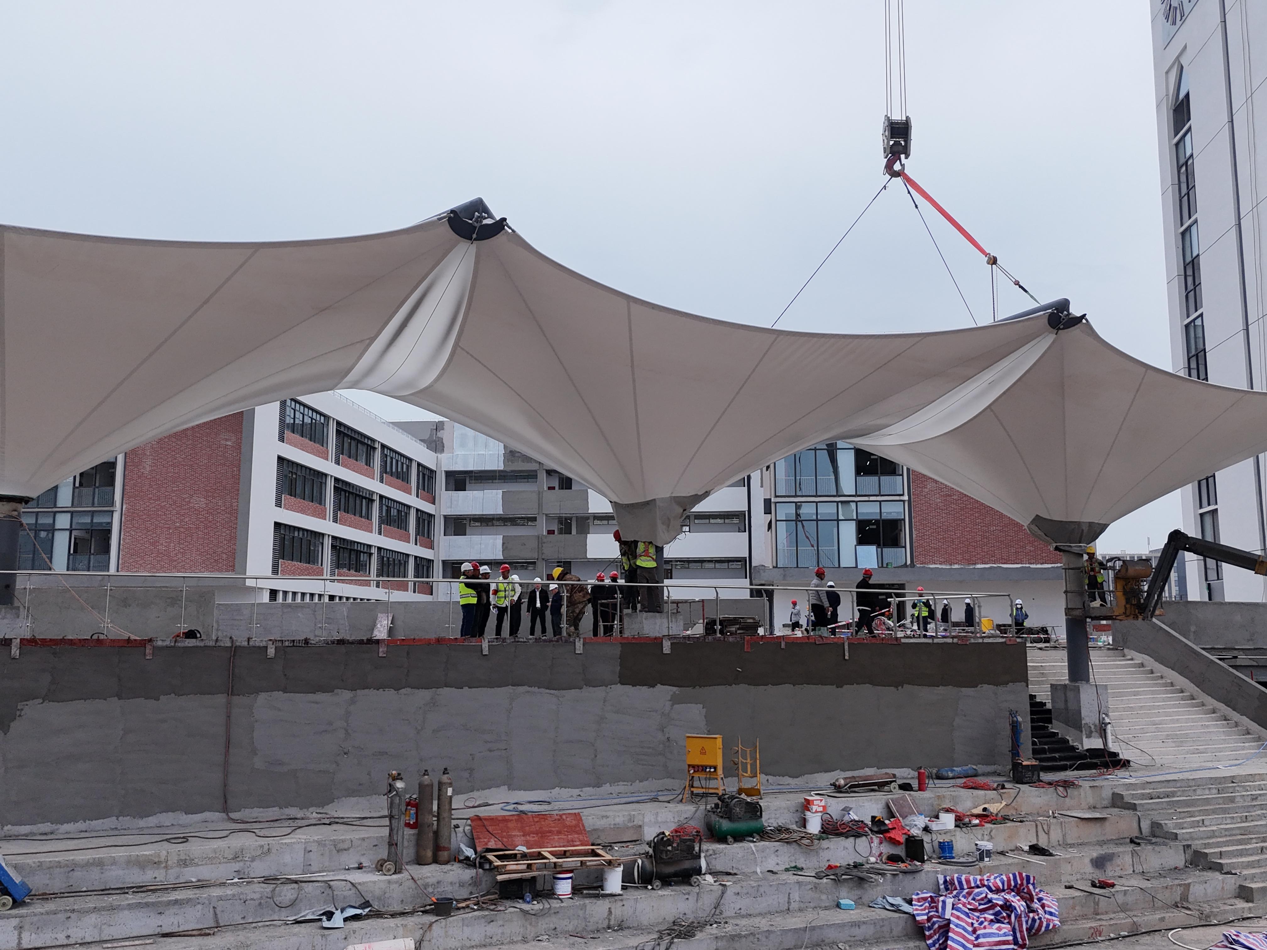 广州铸建膜结构工程有限公司生产车间
