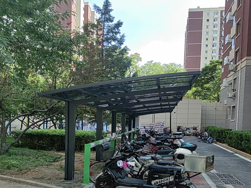 北京格博纳思遮阳科技-铝合金车棚案例