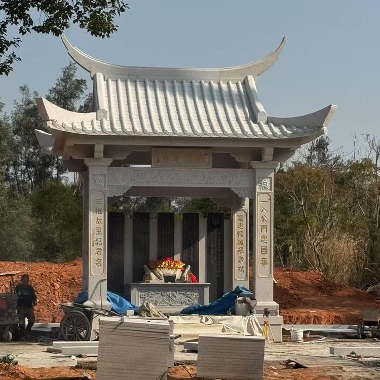 山西花岗岩凉亭工厂定制案例