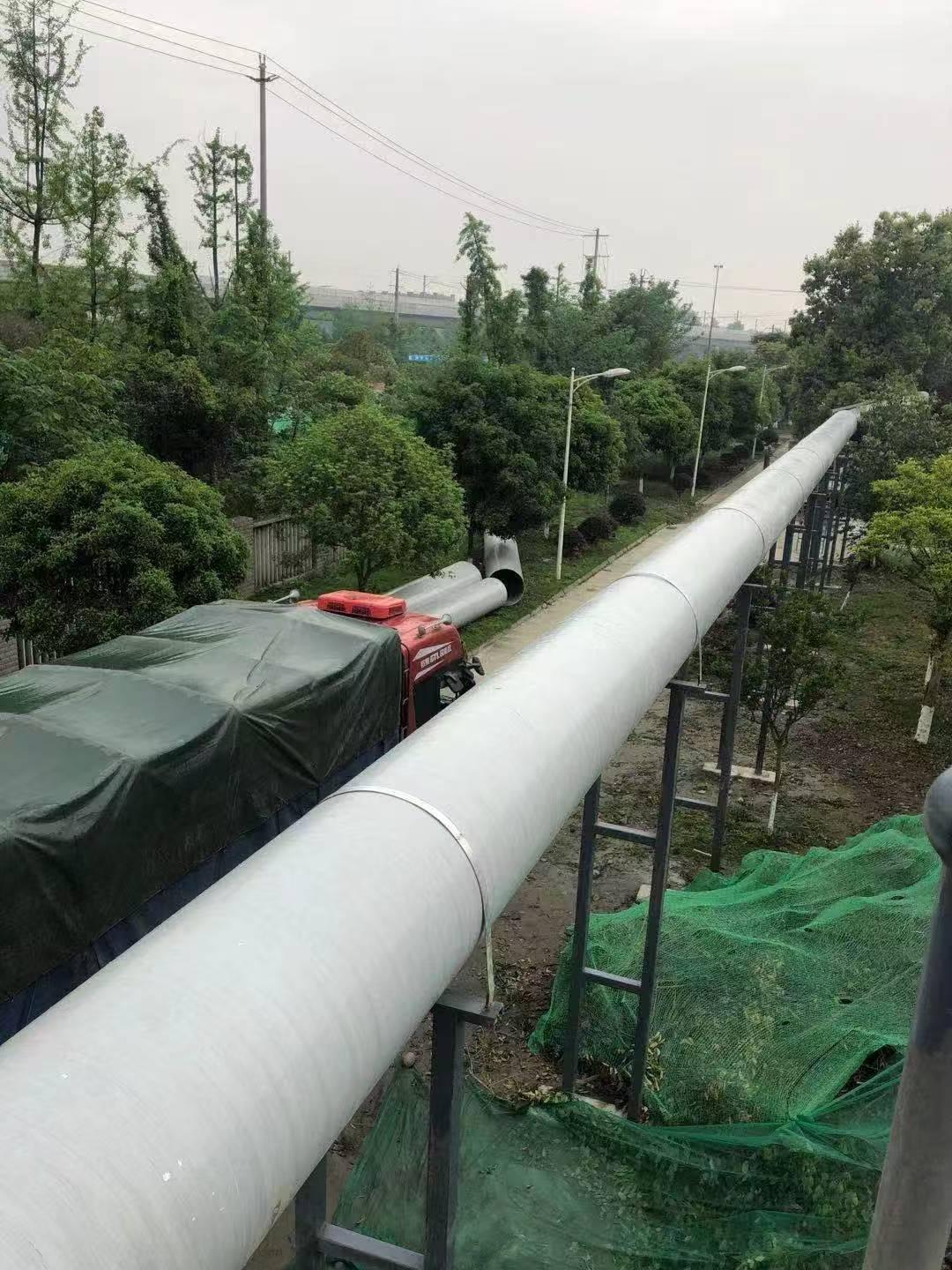 玻璃钢管道施工现场