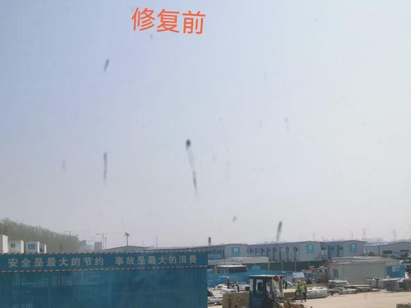 玻璃修复工艺现场