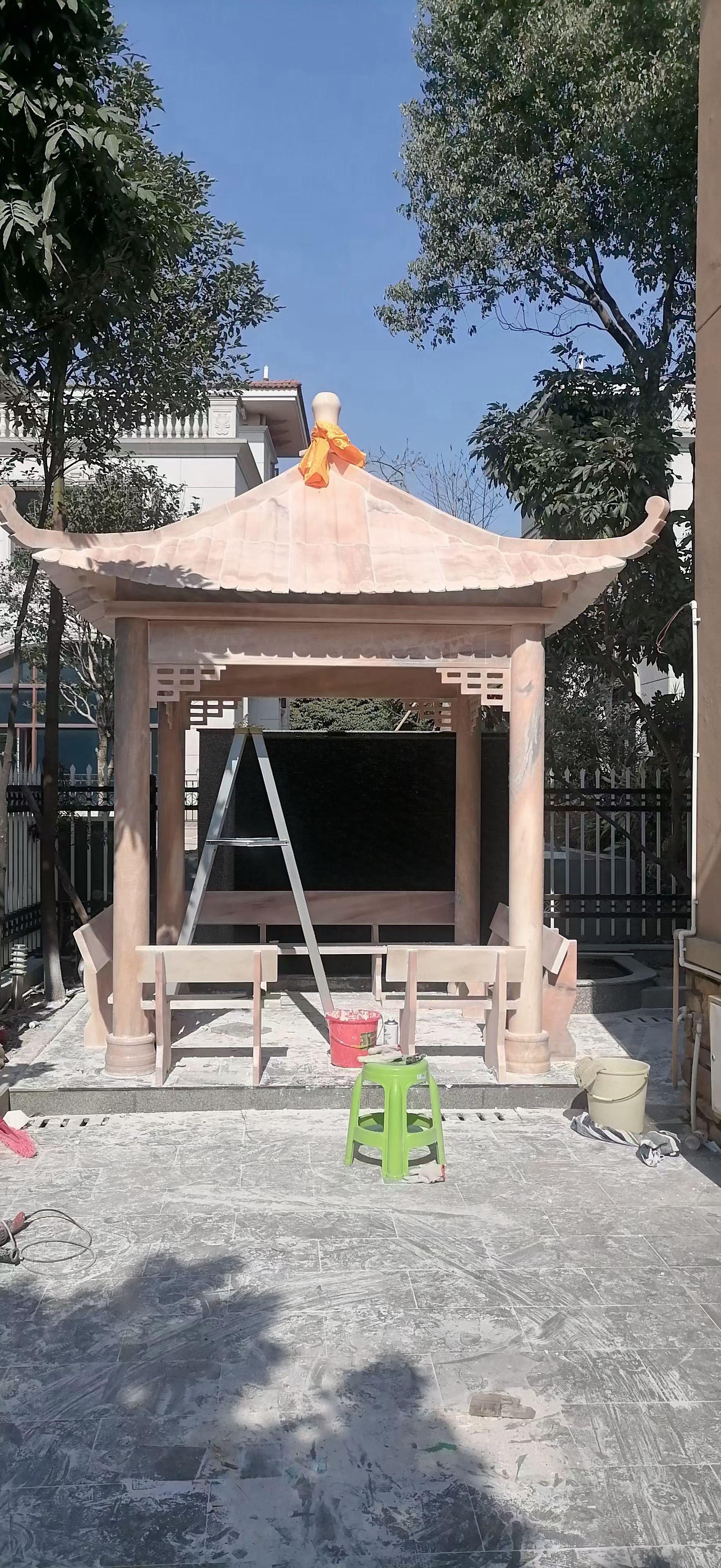 曲阳县众通园林雕塑有限公司厂房及石灯作品