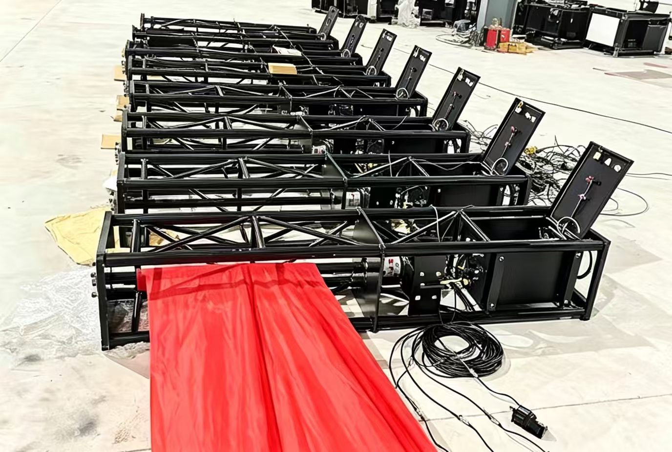 新乡景区飞天飞幕设备企业 实景演出飞幕搭建场景