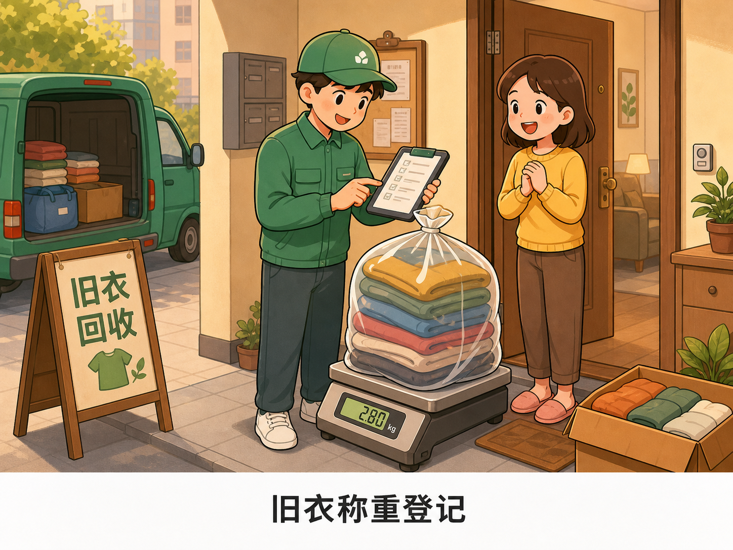 绿蜜蜂回收服务场景