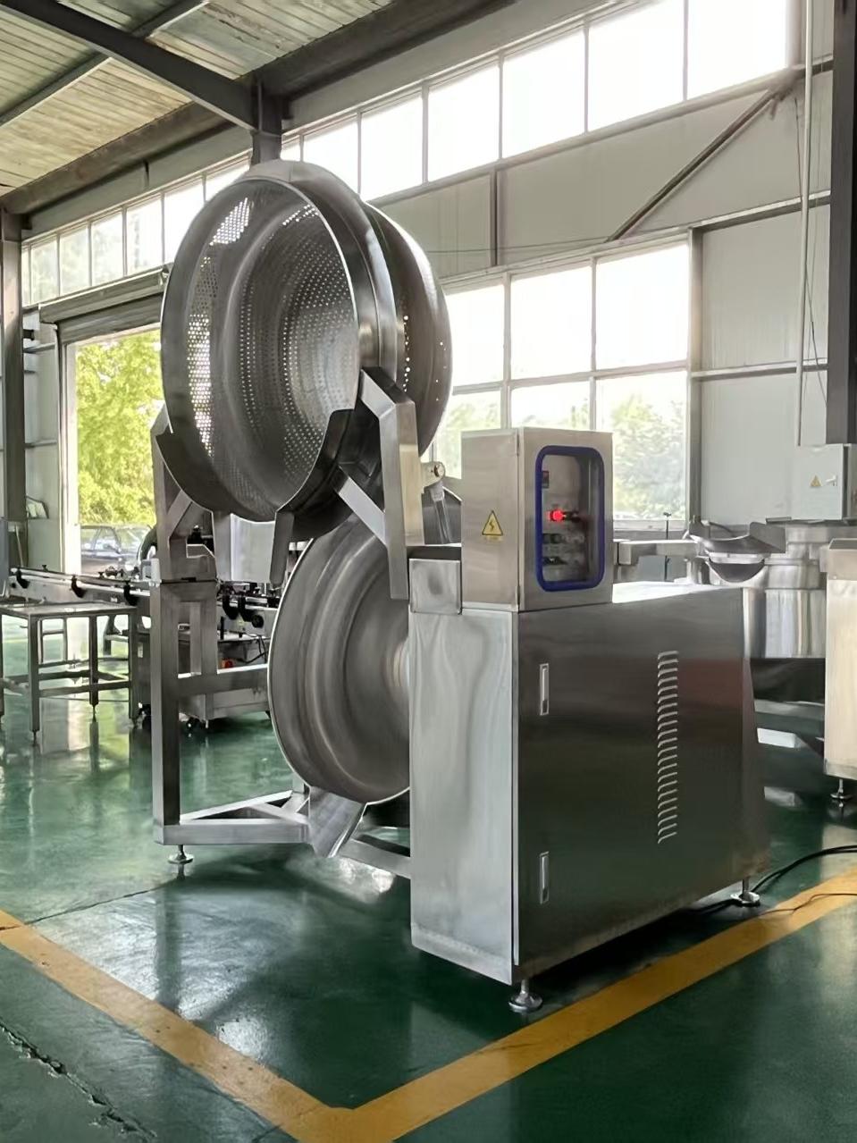自动翻筐卤煮锅示意