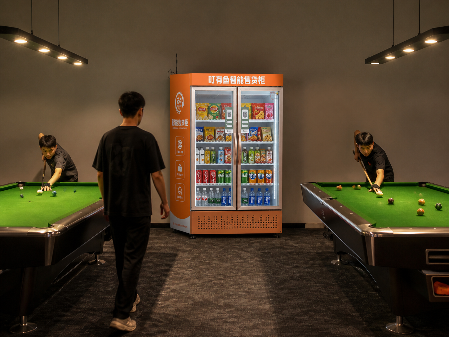 叮有鱼自助台球系统示意图