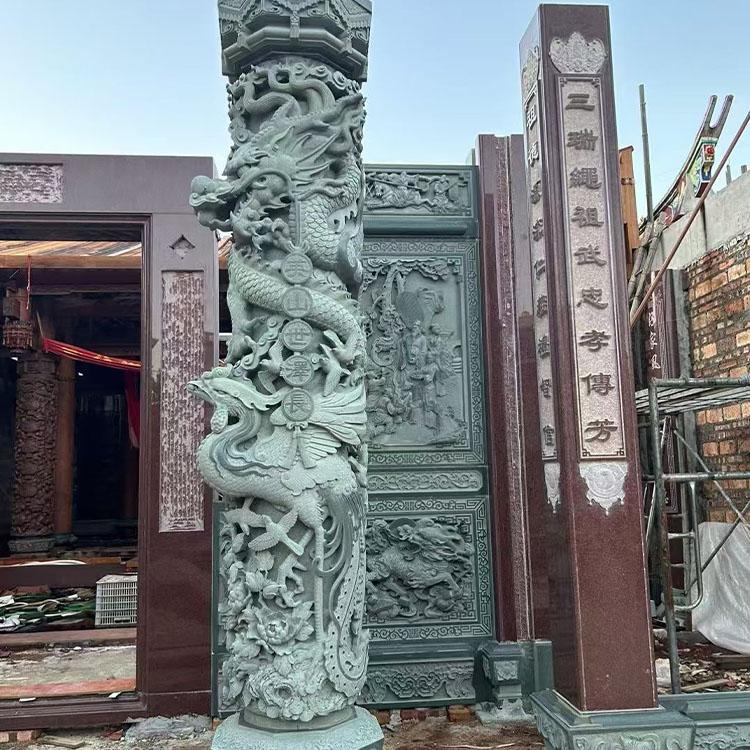 福建泓时石业-石雕龙柱加工