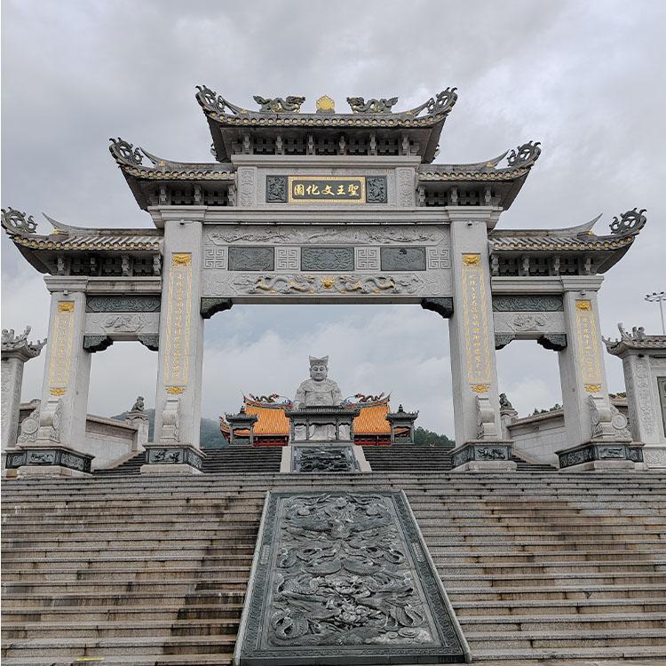 骏恒园林古建石雕牌坊案例