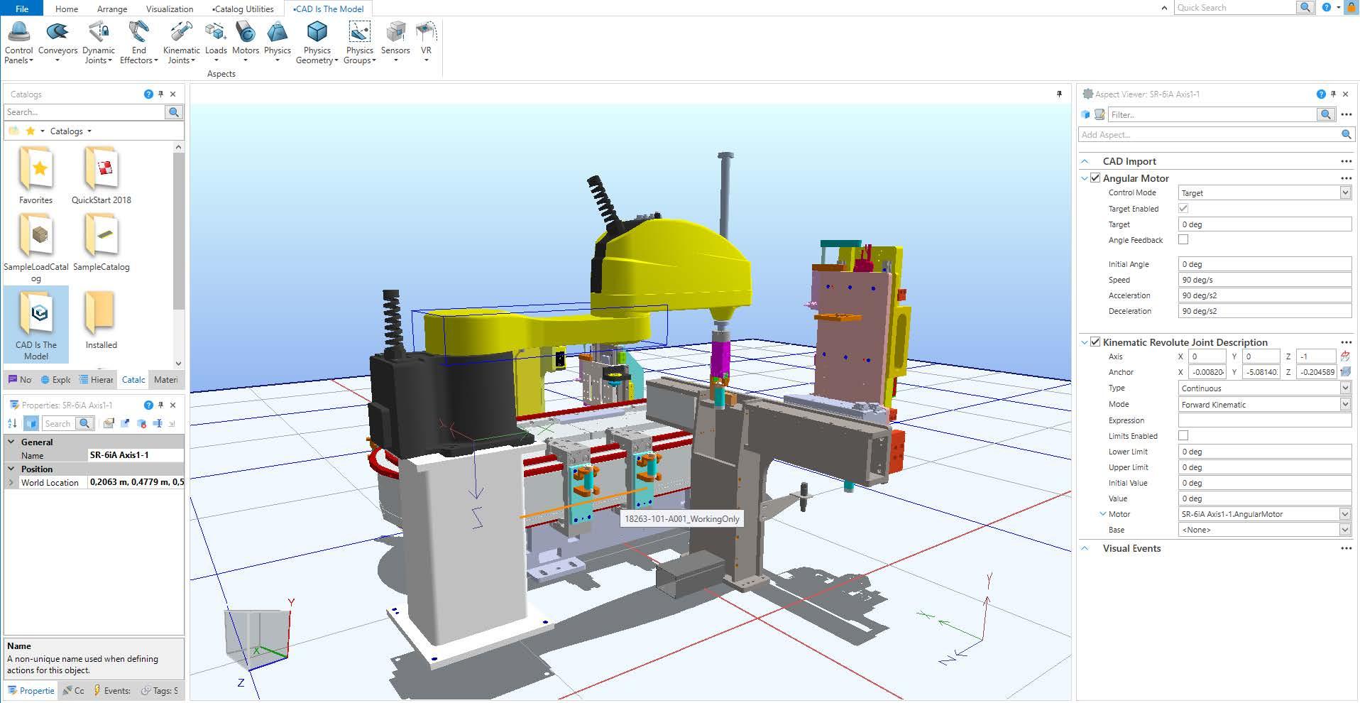 沅航科技Emulate3D虚拟调试界面