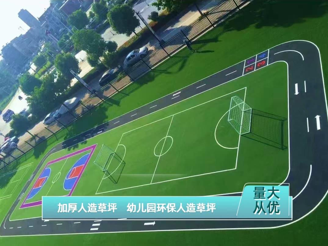 PE单丝人造草坪源头厂家展示