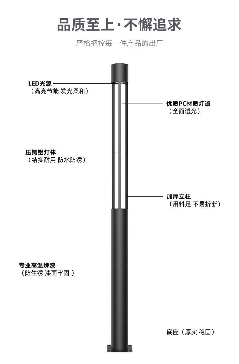 常州科鹏照明庭院灯产品示例