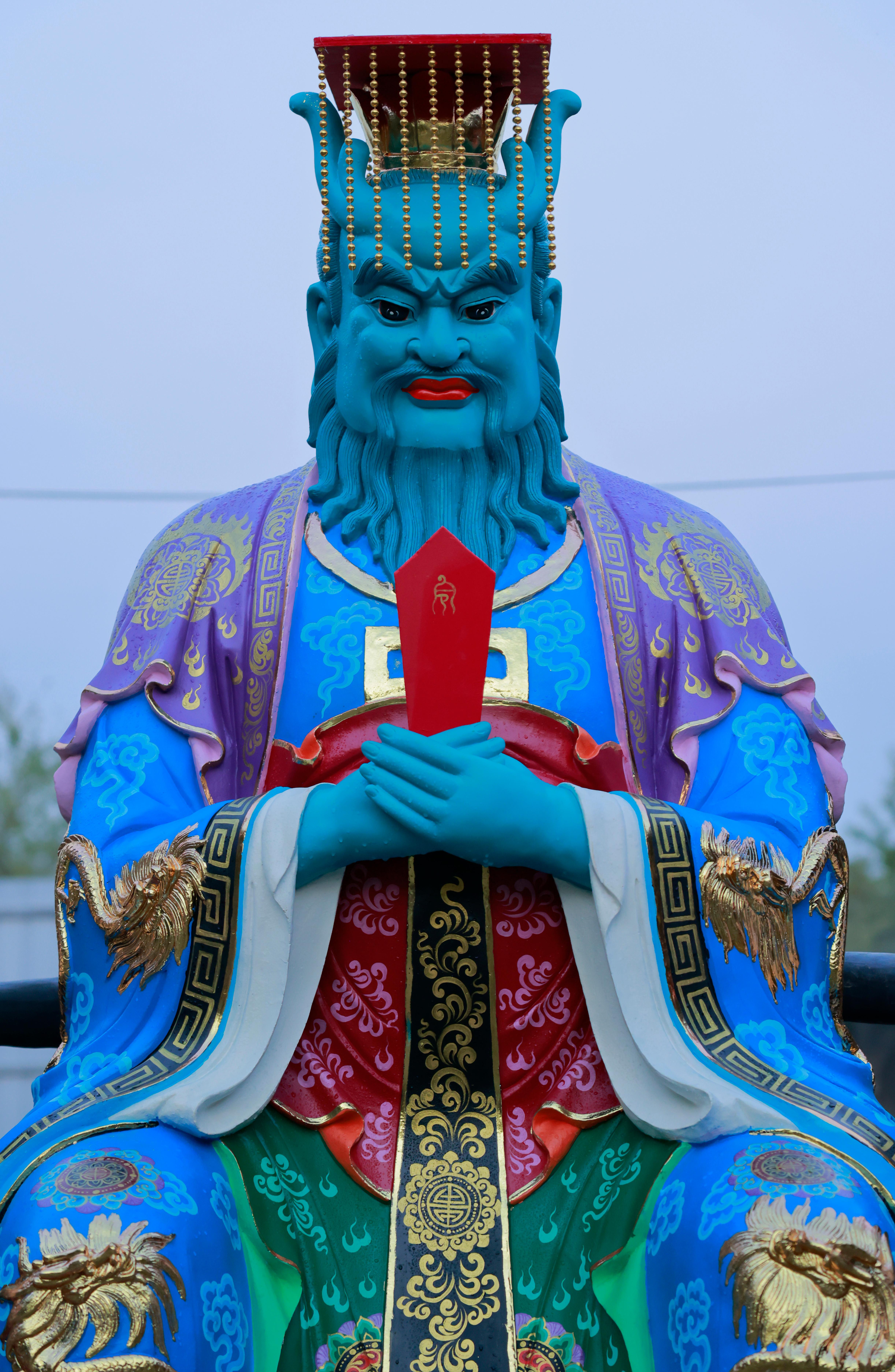 邓州市莲花佛像工艺厂完工龙王神像展示