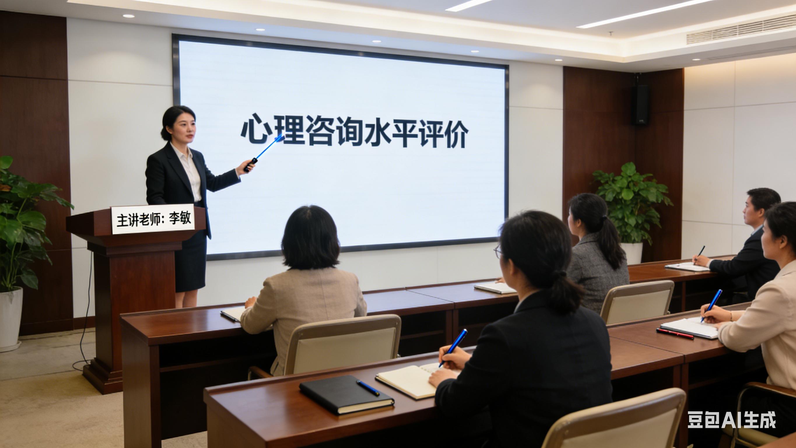 心理咨询师评价服务场景示意图