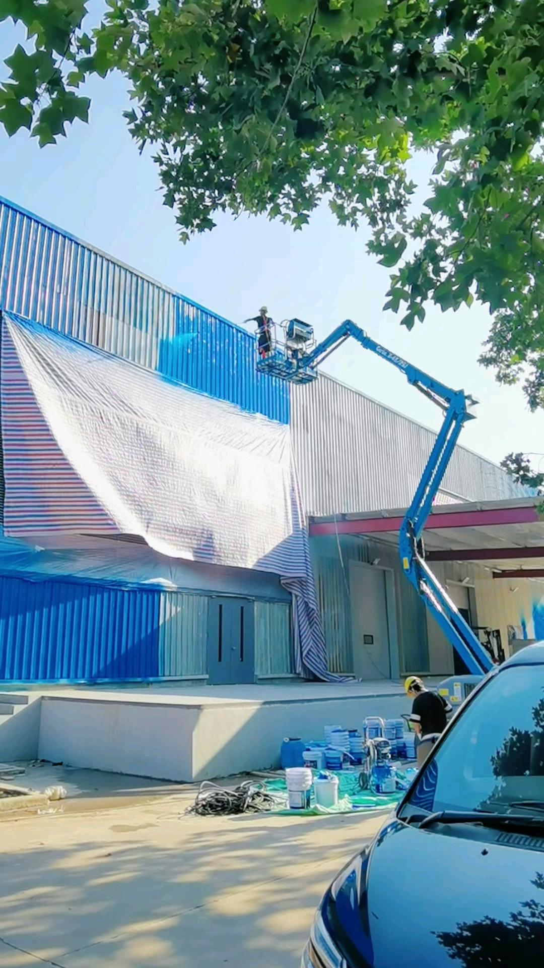 展博环保施工前后对比