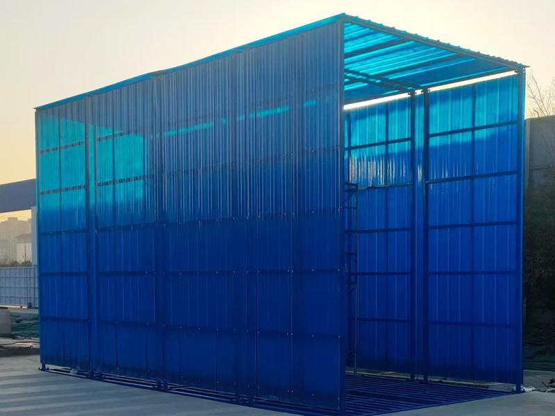 龙门洗车机生产现场