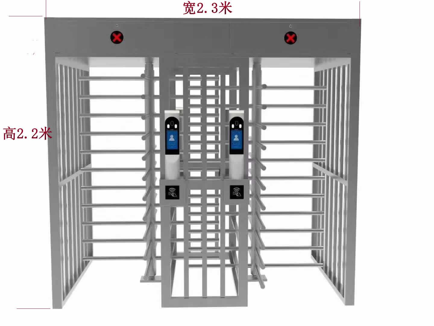 郑州隆地智能科技人行通道闸施工案例