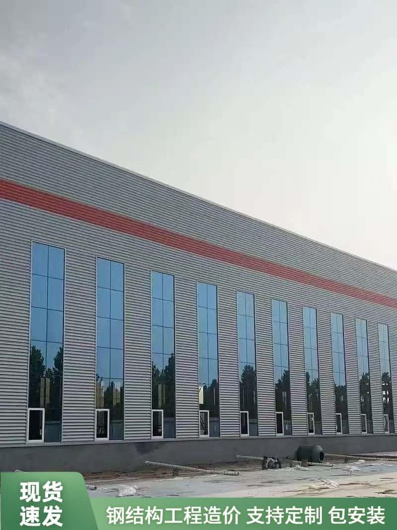 河南正泓钢结构构件加工现场