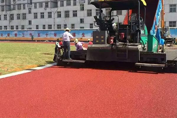 彩色沥青道路施工