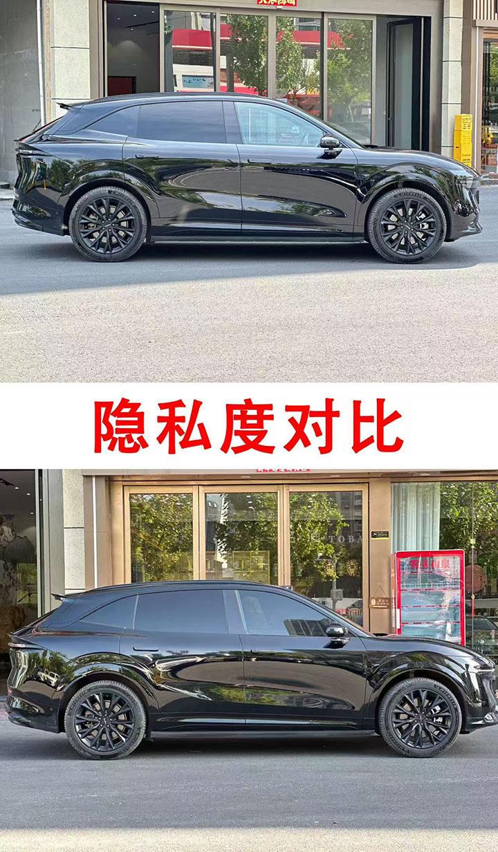 德州燃油车玻璃隔热膜商家施工实景