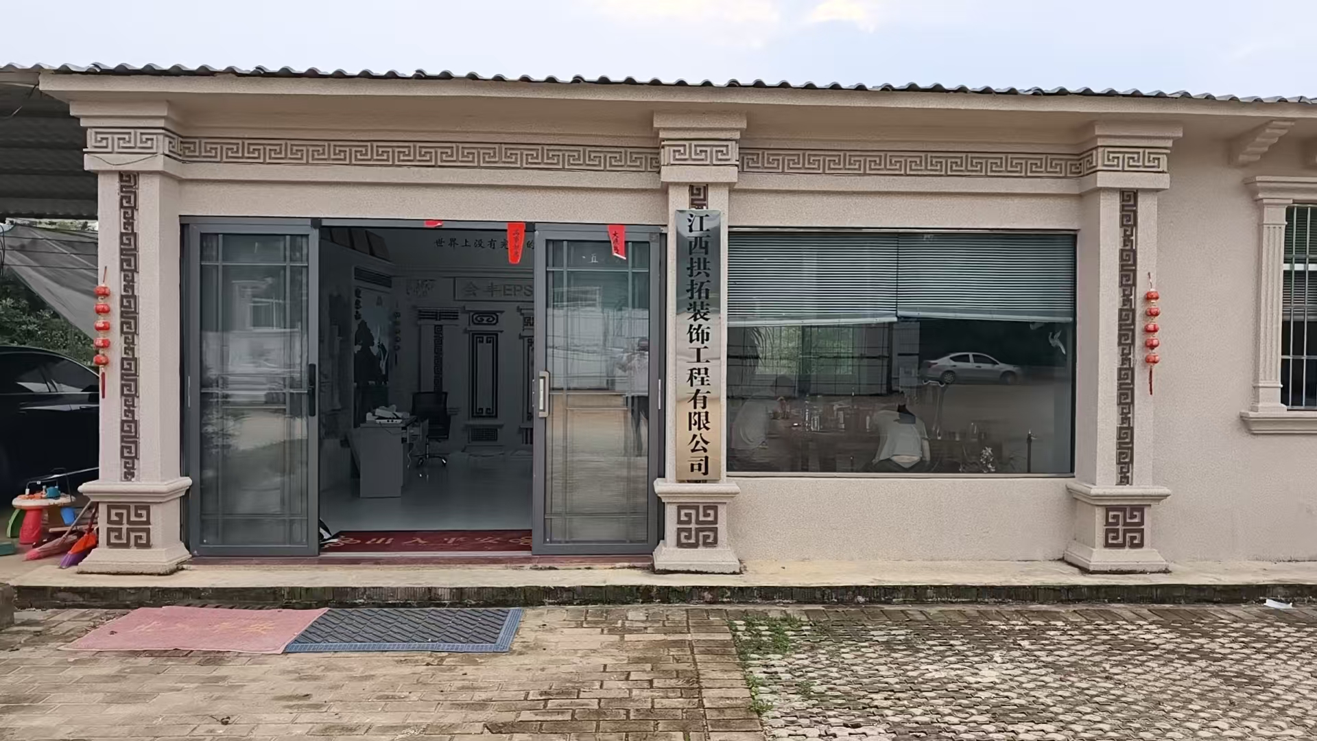 发泡陶瓷构件施工现场