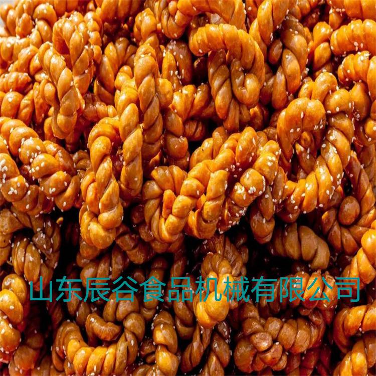 小麻花油炸流水线 辰谷牌小麻花油炸设备 可定制