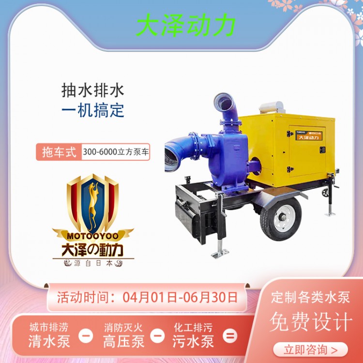 300立方柴油水泵 大泽动力TO300PM
